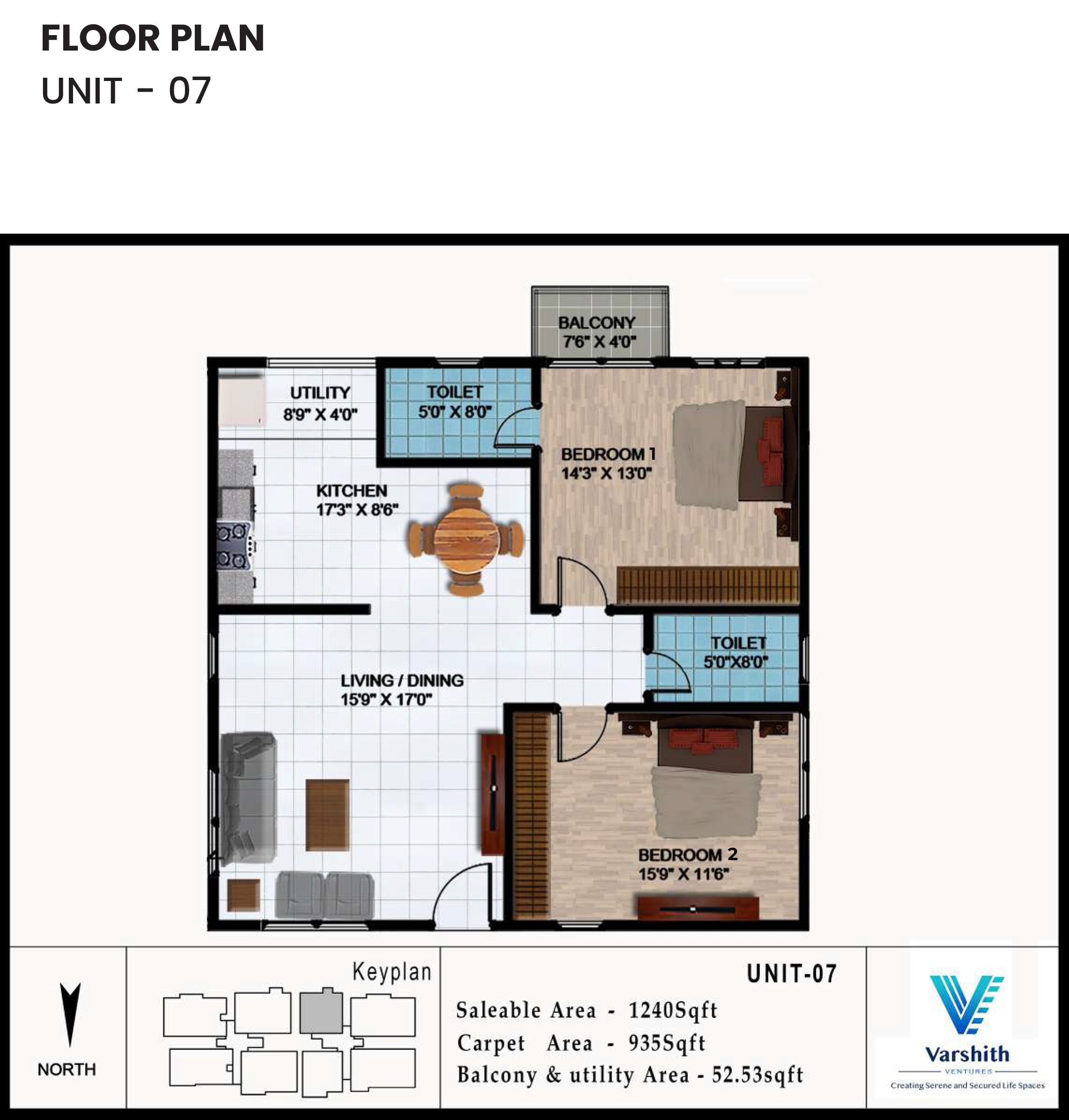 Unit 01 Floor Plan