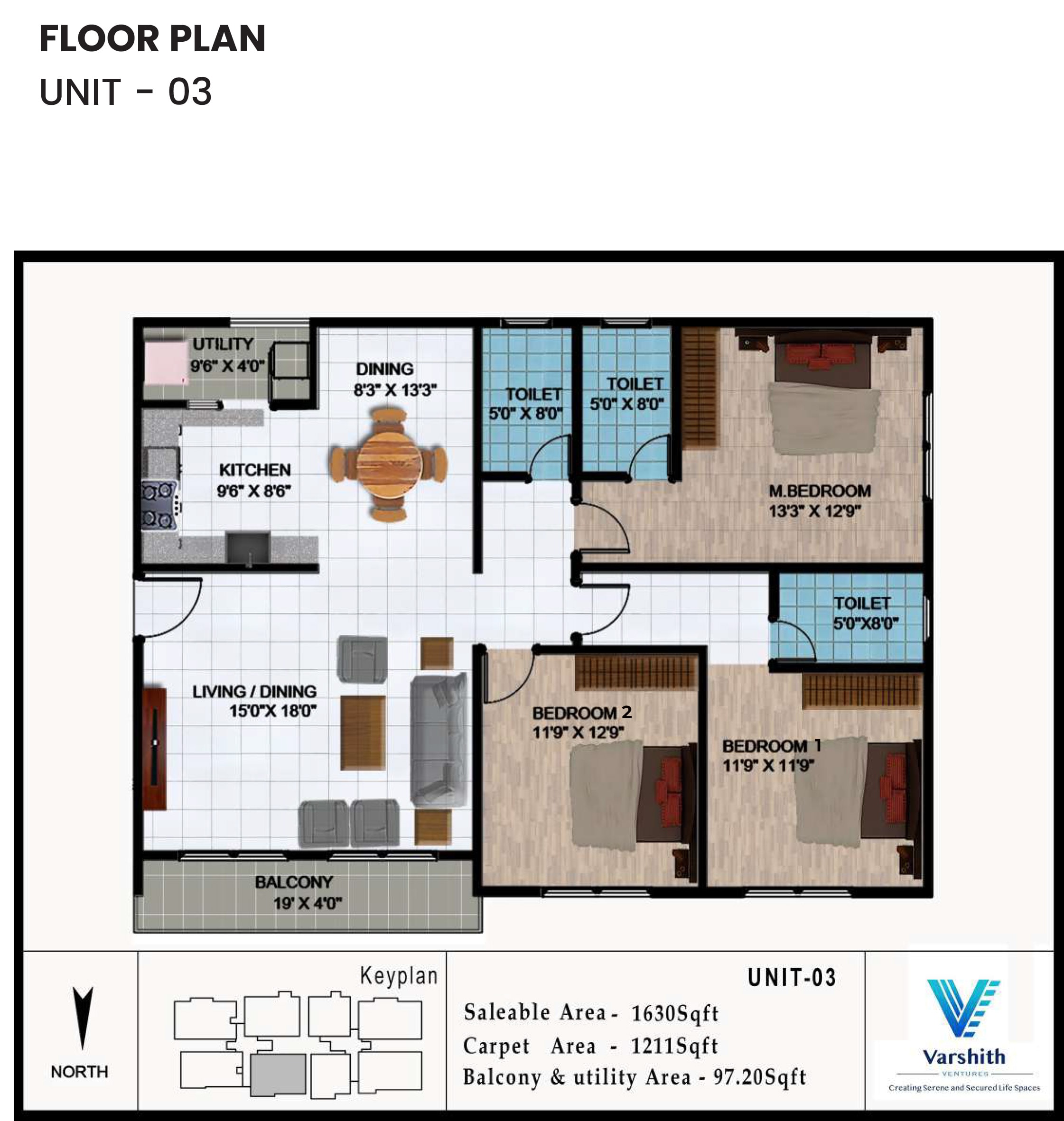 Unit 03 Floor Plan